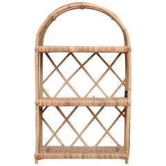 Mid-Century Modern Bamboo Shelve French Rivera, circa 1960