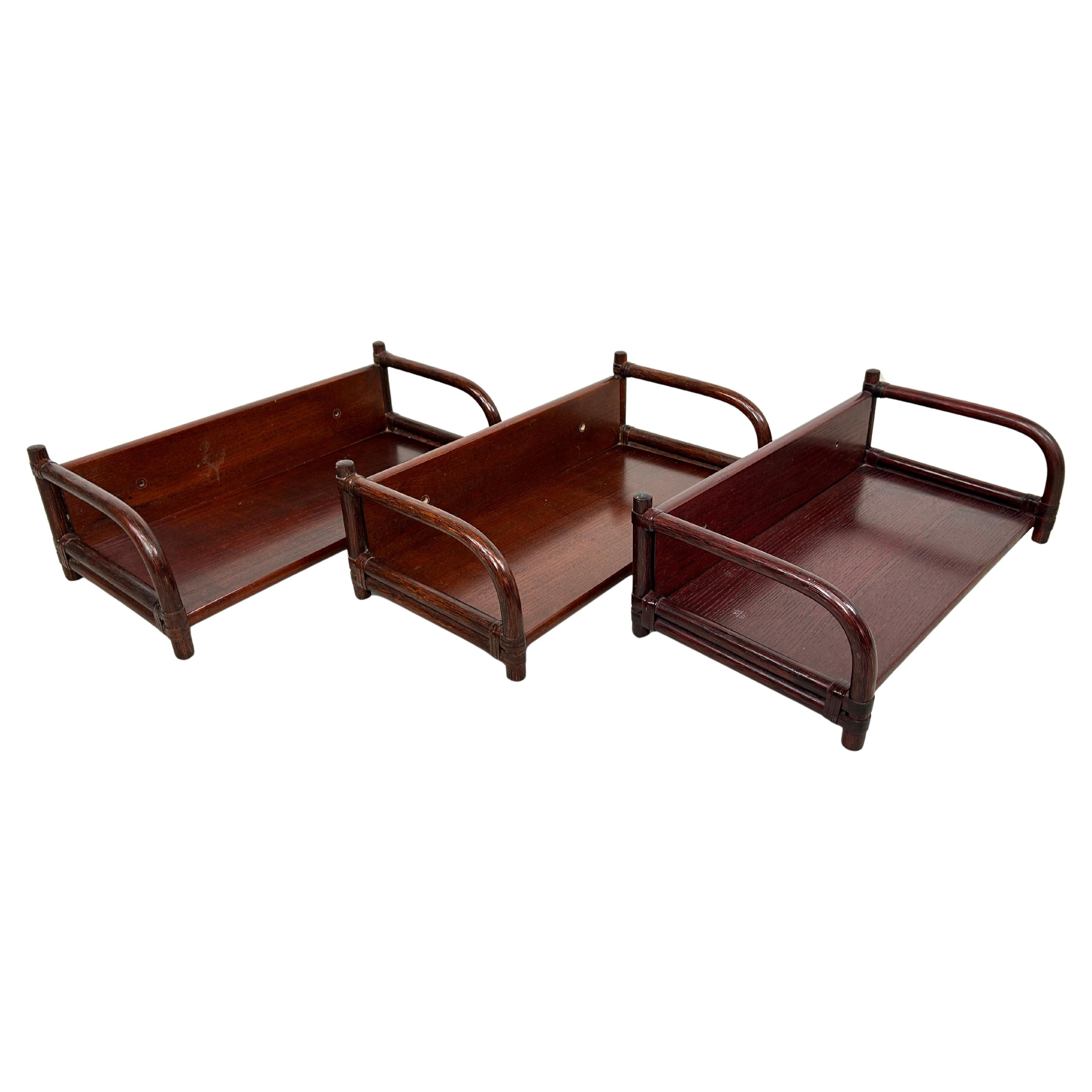 Modernes bambusregal aus der mitte des jahrhunderts von Gervasoni im Angebot