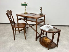 Mid-century modern bamboo side table by Gervasoni