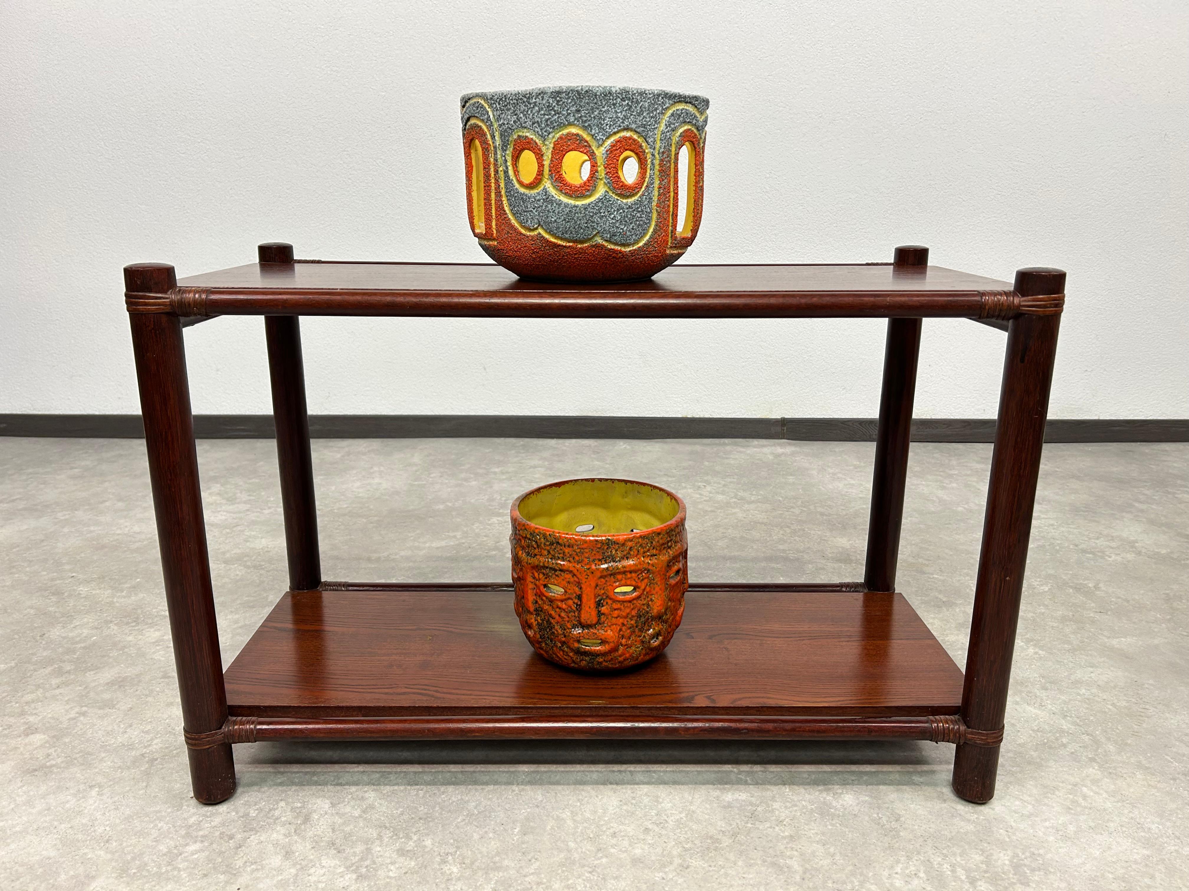 Mid-Century Modern Mid-century modern bamboo side table by Gervasoni For Sale
