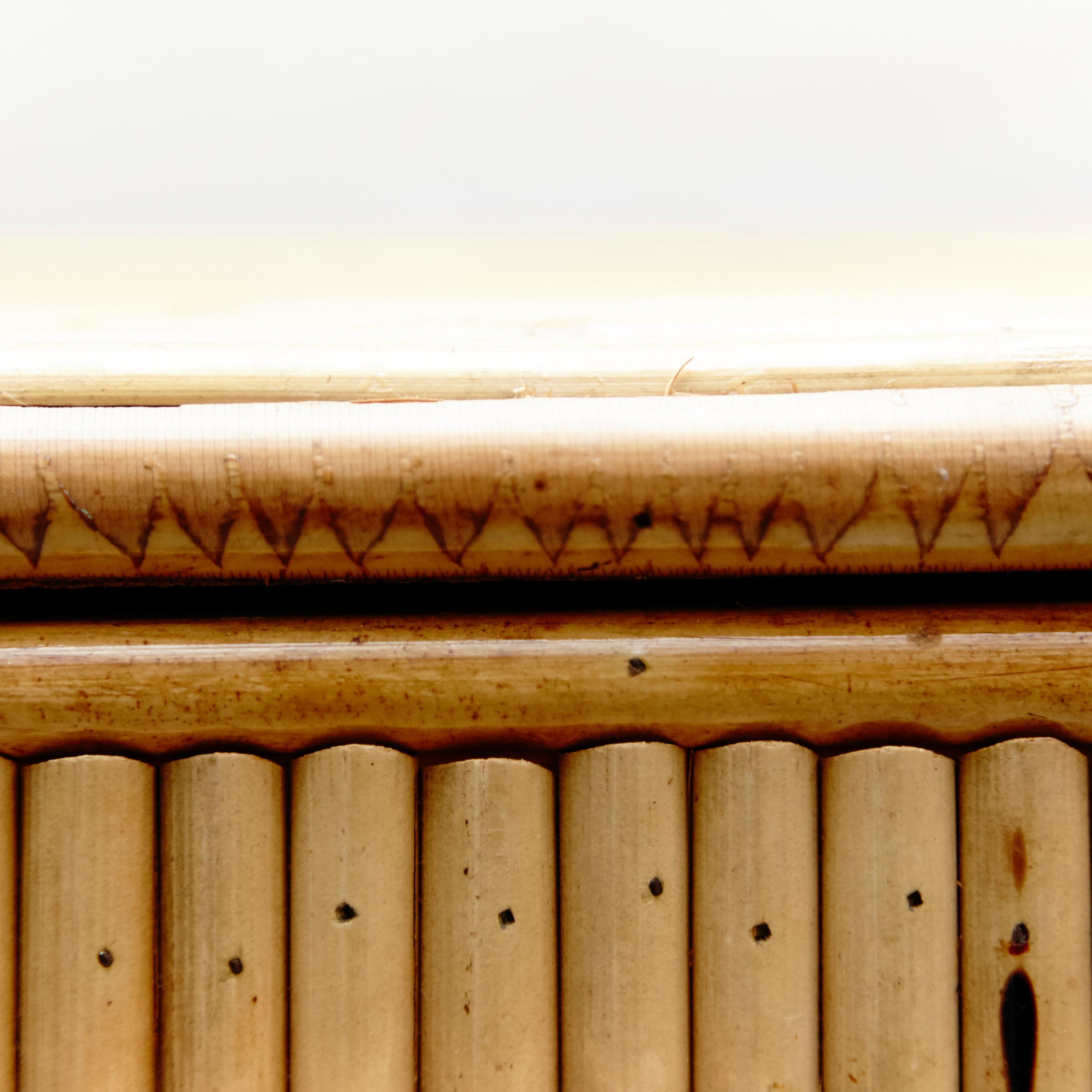 Mid-Century Modern Bamboo Sideboard, circa 1960 3