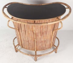 Mid-Century Modern Bamboo Tiki Bar