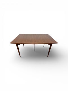 Mid-Century Modern Banquet Size Walnut Dining Table