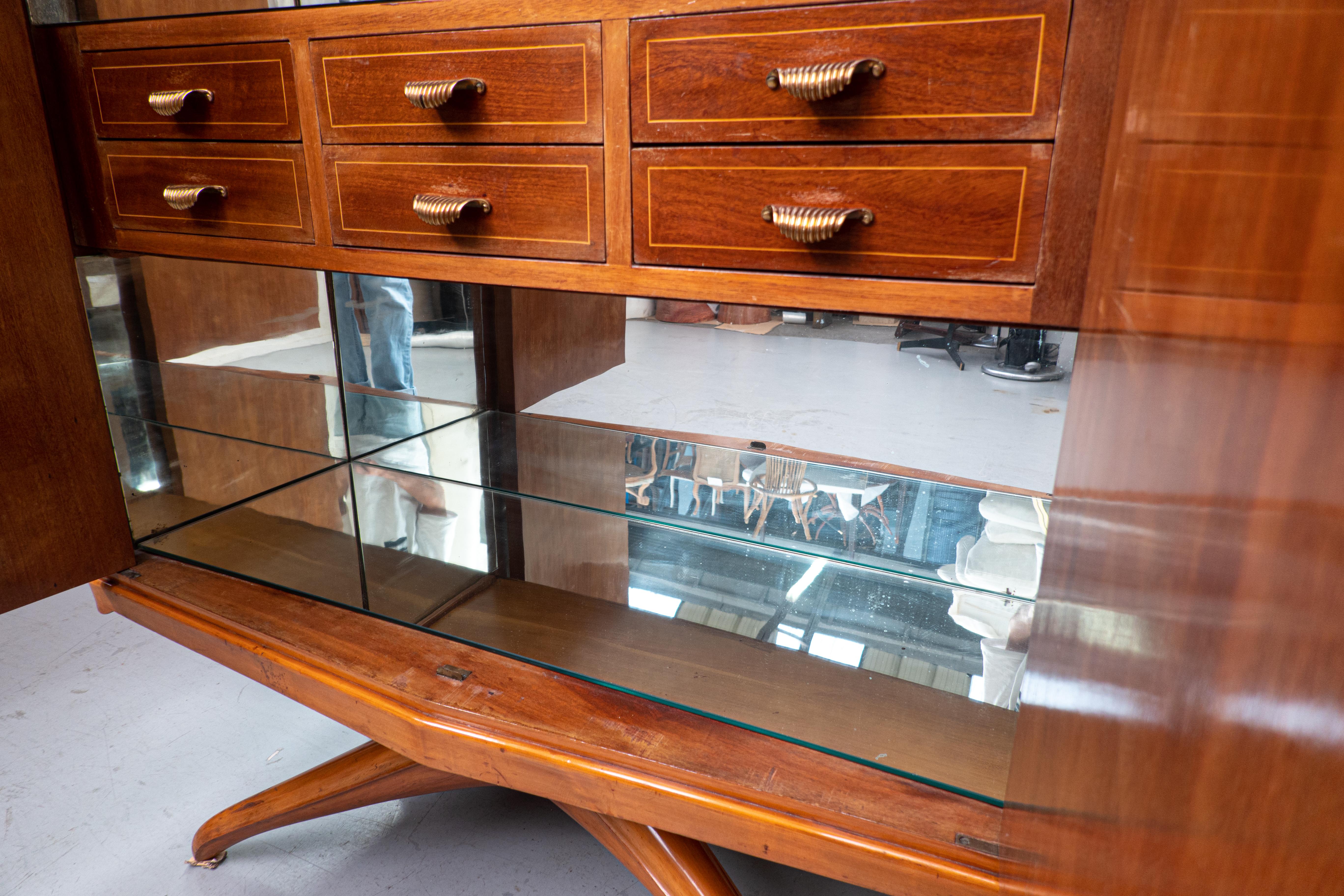 Bar de mediados de siglo al estilo de Guglielmo Ulrich por Arredamenti Casa, años 50 en venta 4