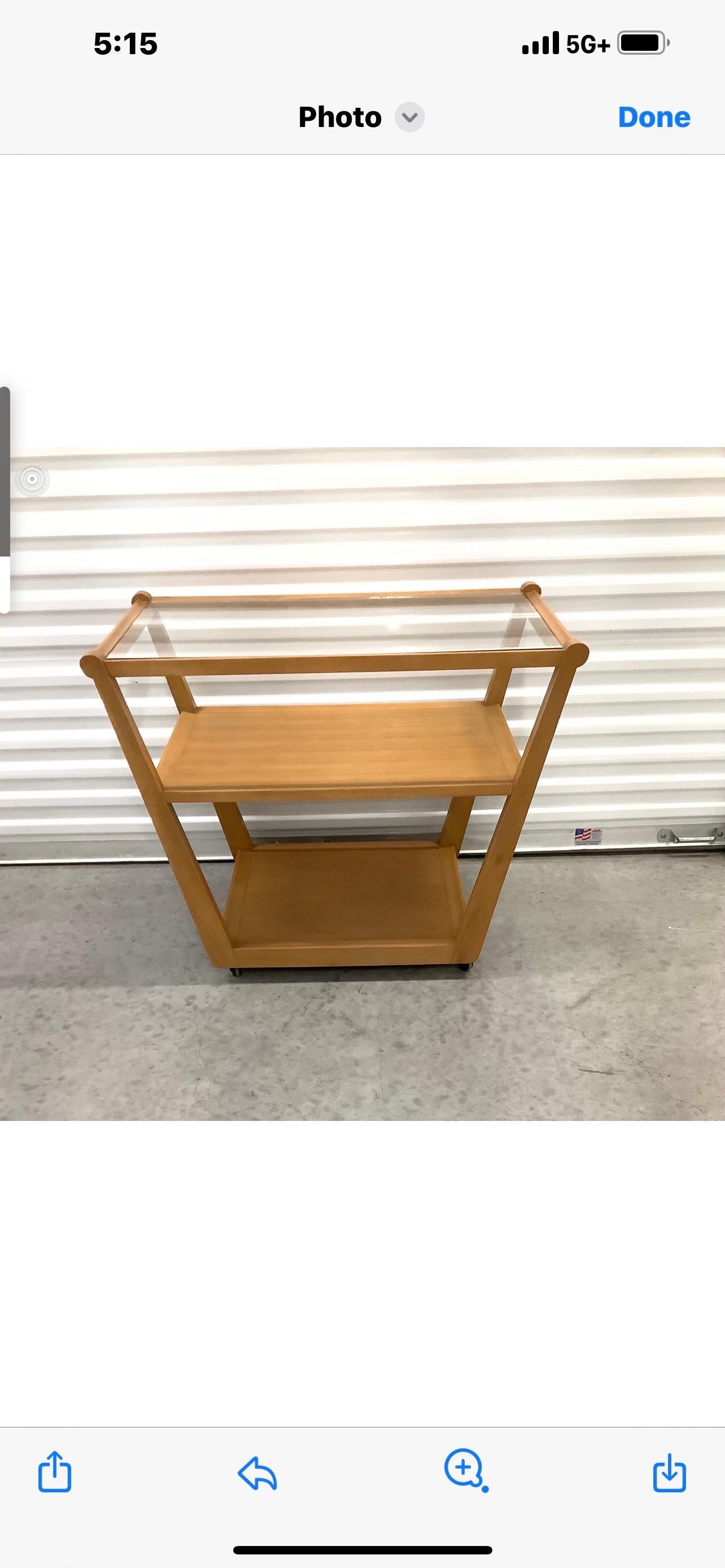 Mid-Century Modern Mid Century Modern Bar Cart By Edward Wormley For Dunbar For Sale