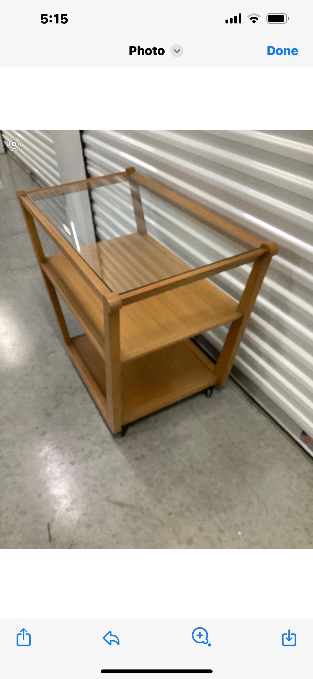 Mid-20th Century Mid Century Modern Bar Cart By Edward Wormley For Dunbar For Sale