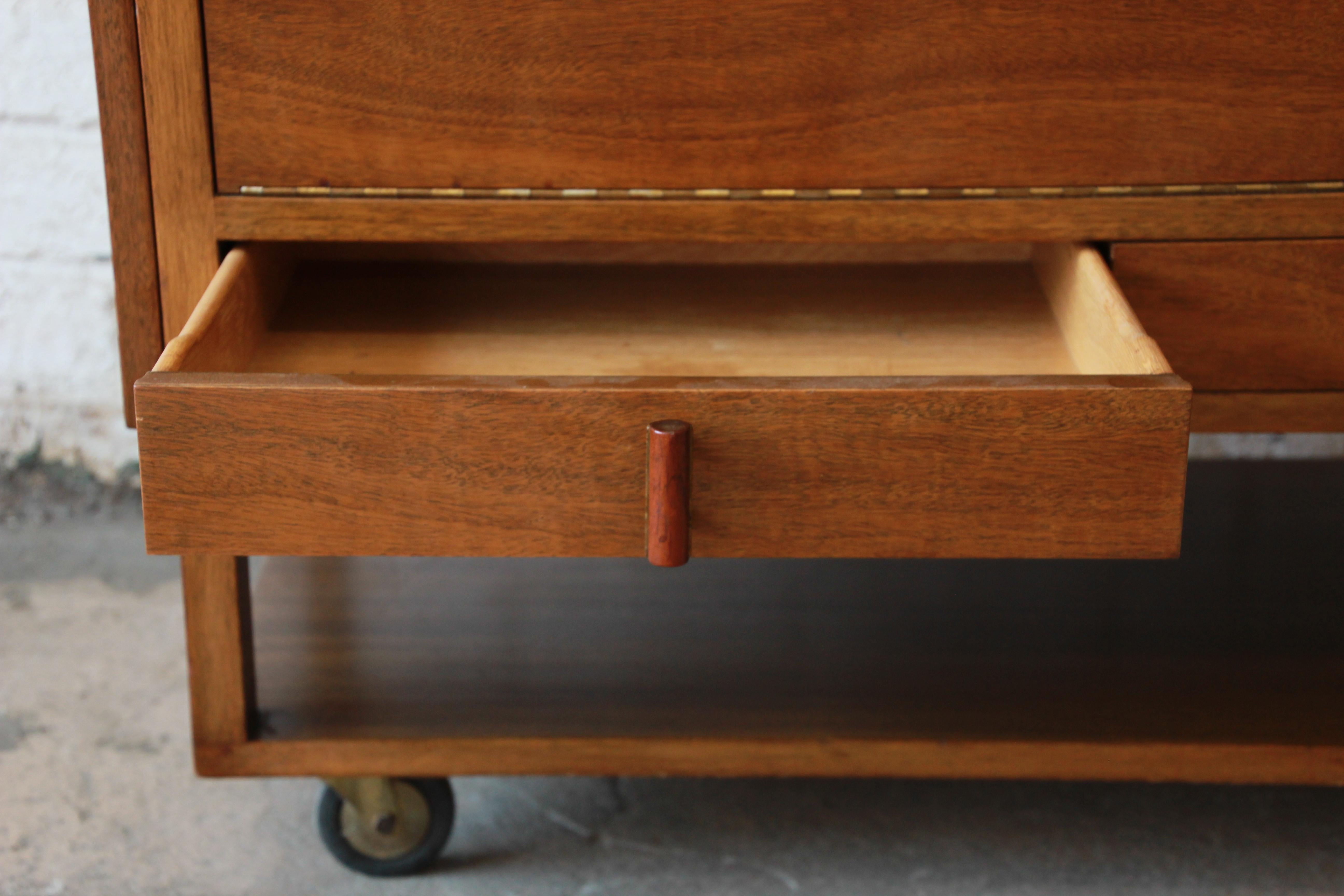 Mid-Century Modern Bar Cart by Wormley for Dunbar 2