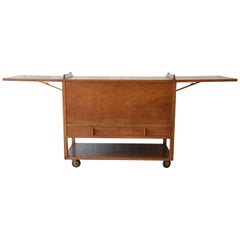 Mid-Century Modern Bar Cart by Wormley for Dunbar