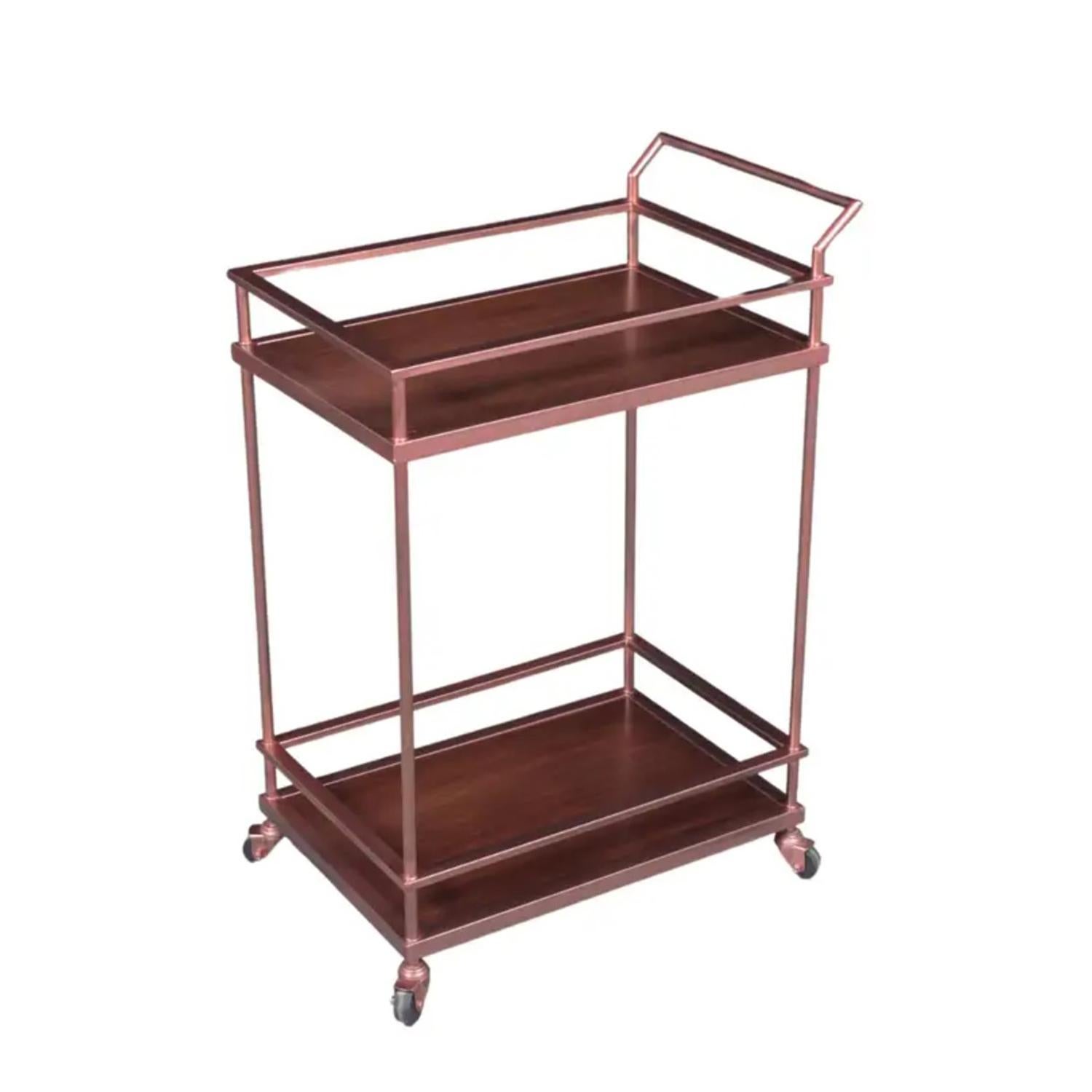 1980s Inspired Modern Bar Cart: Elegance & Functionality Redefined For Sale 5