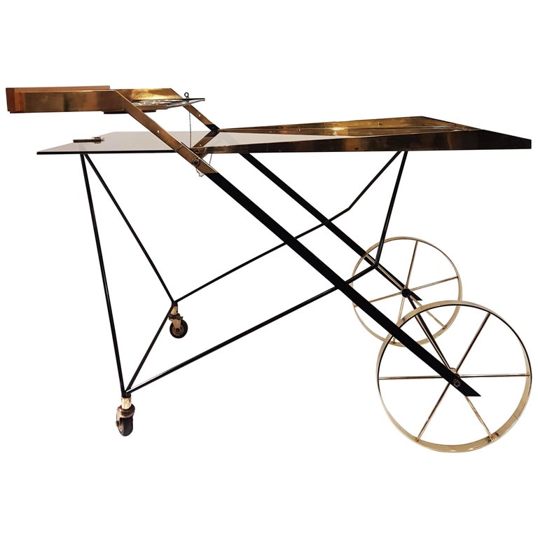 MidCentury Modern Bar Cart at 1stDibs