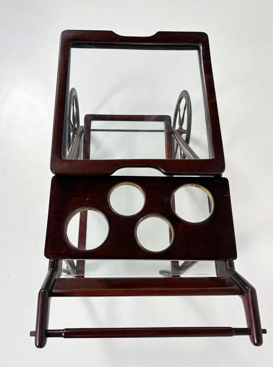 Carrito de bar moderno de mediados de siglo, Italia Años 50 Moderno de mediados de siglo en venta