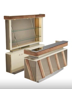 Bar im Mid-Century-Modern-Stil, Italien, 1970er Jahre