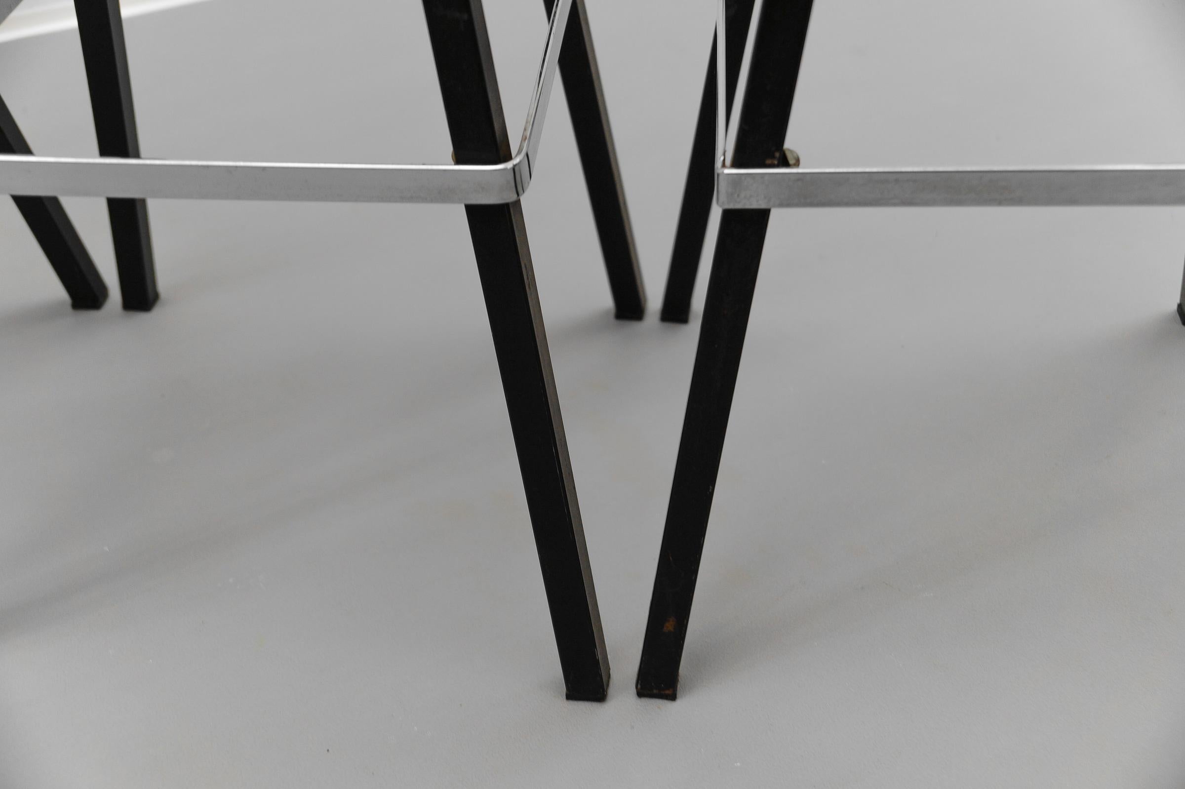 Mid-Century Modern Bar Stools, 1950s, Set of 5 For Sale 4