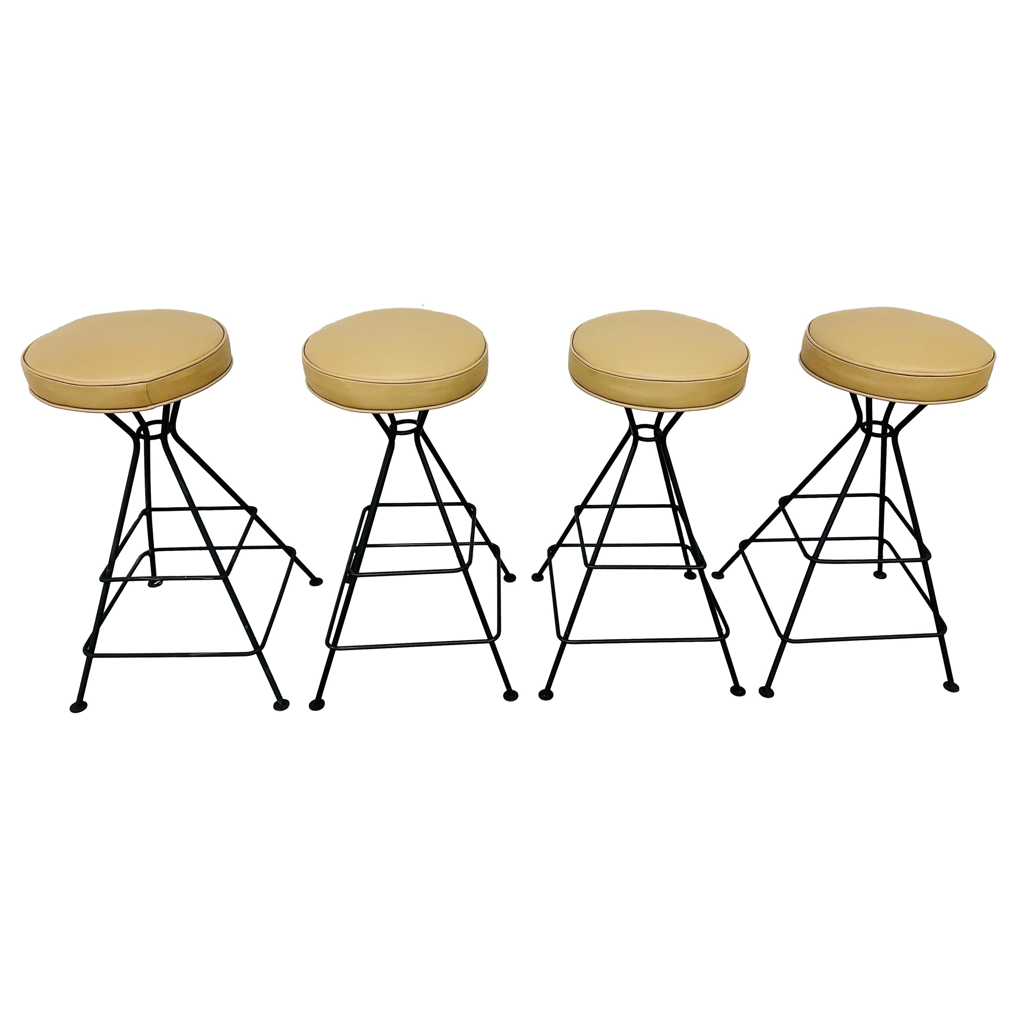 Mid-Century Modern Bar Stools - Set of 4