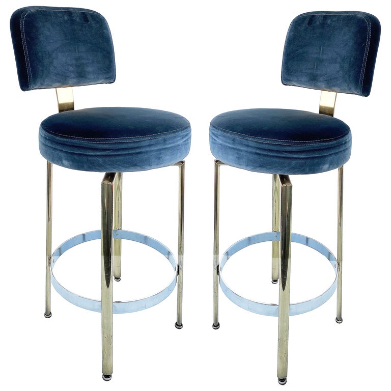 Mid Century Modern Bar Stools 516 For, Round Metal Swivel Bar Stools With Backs And Armstrong