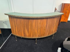 Mid-Century Modern Bar, Teak, Brass, South Africa circa 1950