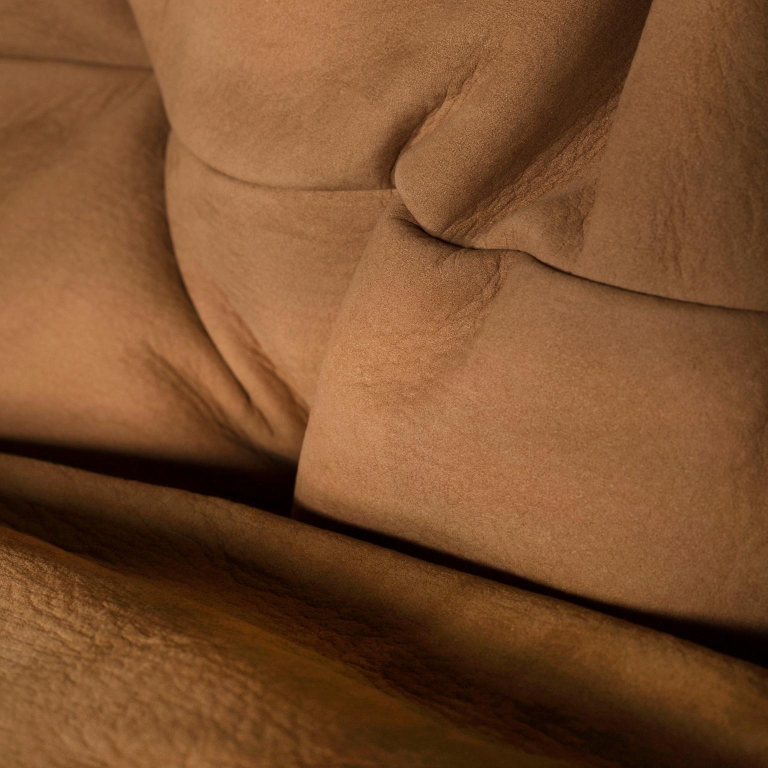 Laiton Chaises longues Barao en cuir caramel, par Greenapple en vente