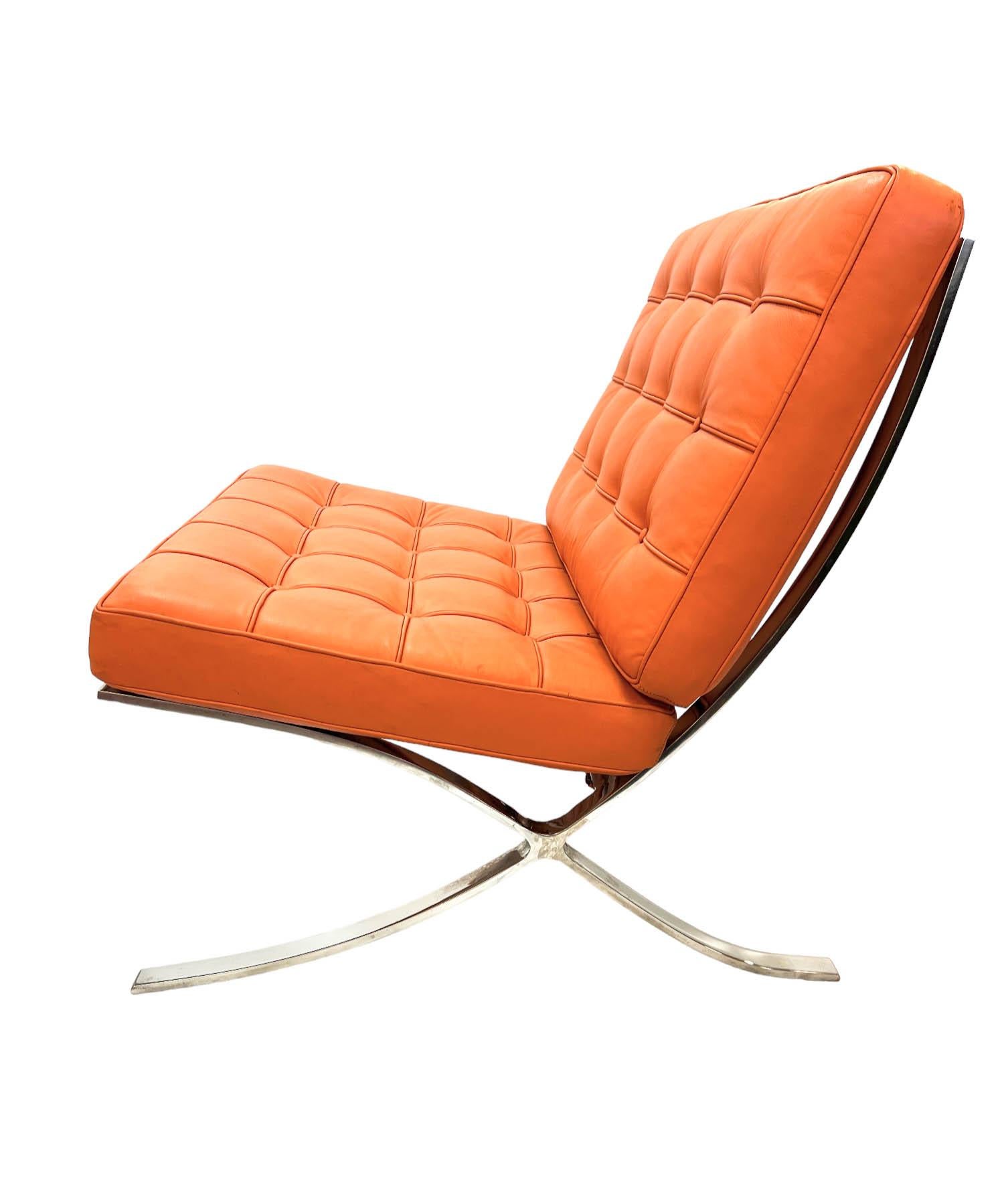 Mid-Century Modern 'Barcelona' Lounge Chair In Good Condition In North Palm Beach, FL