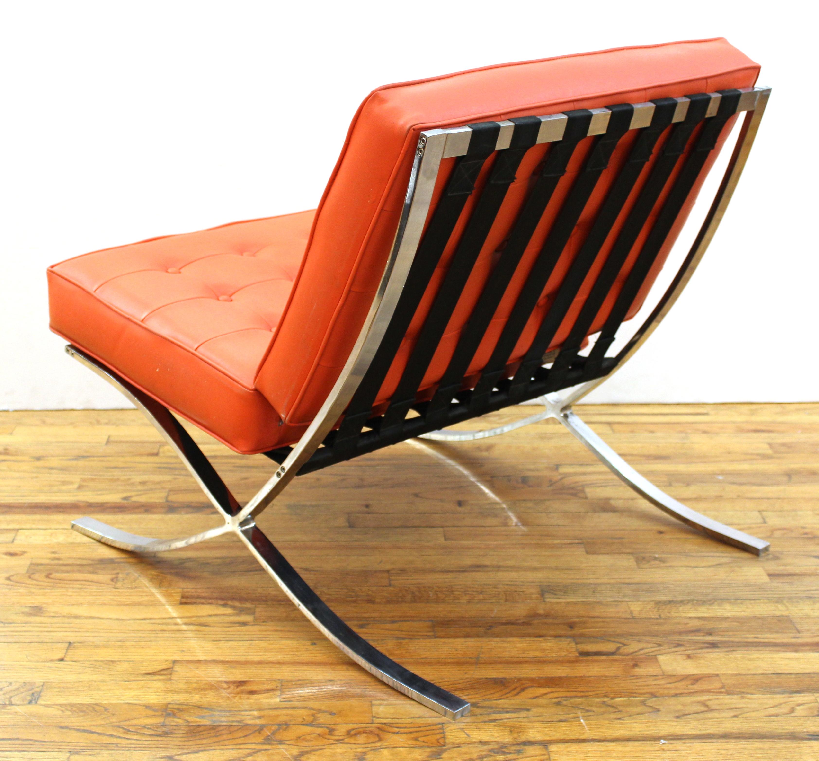 North American Mid-Century Modern 'Barcelona' Lounge Chair