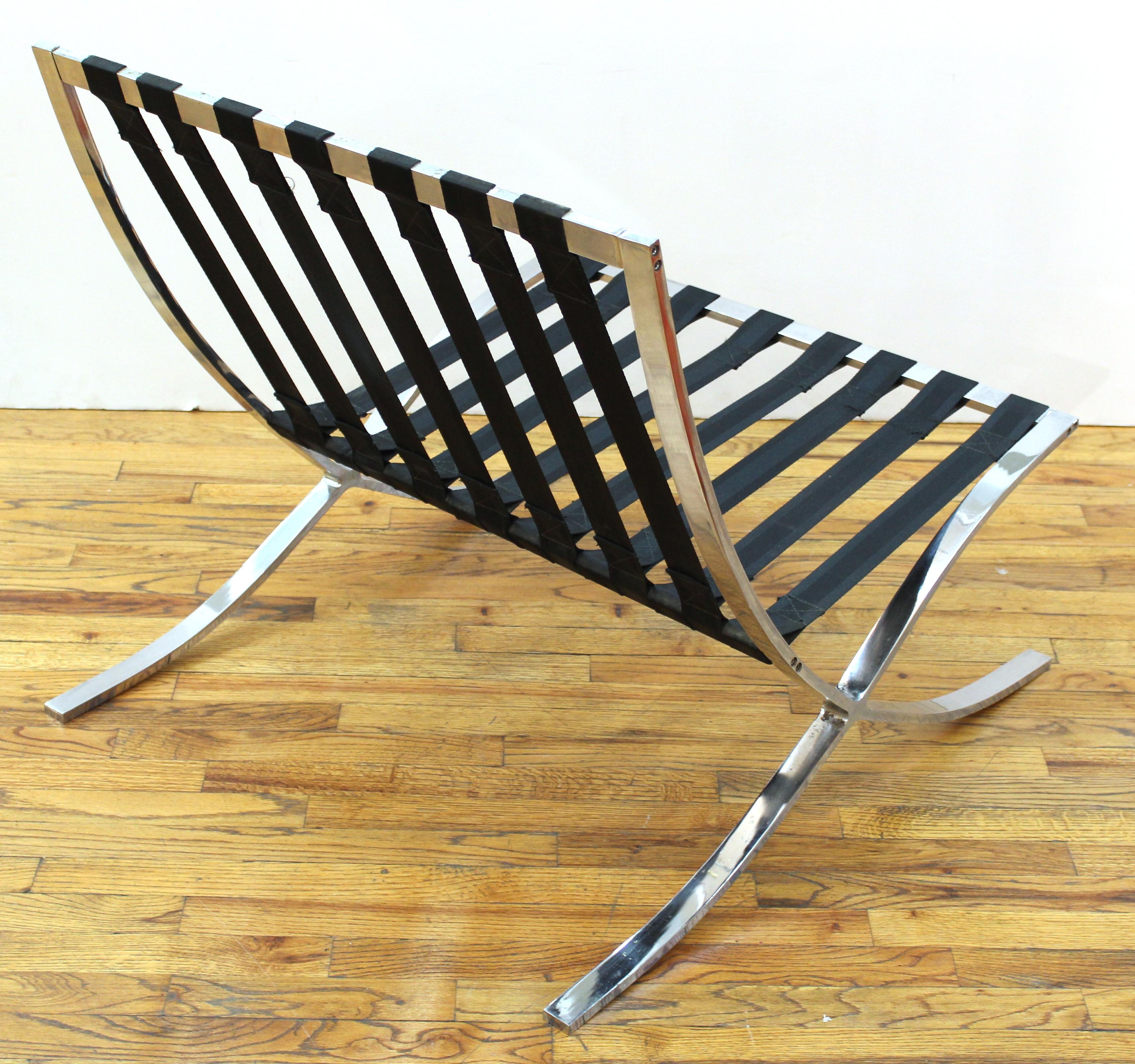 Late 20th Century Mid-Century Modern 'Barcelona' Lounge Chair