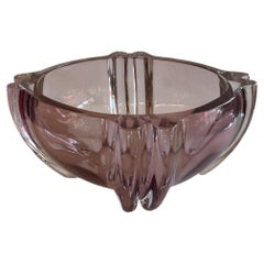 Mid Century Modern Barovier Murano Purple Amethyst Art Glass Centerpiece