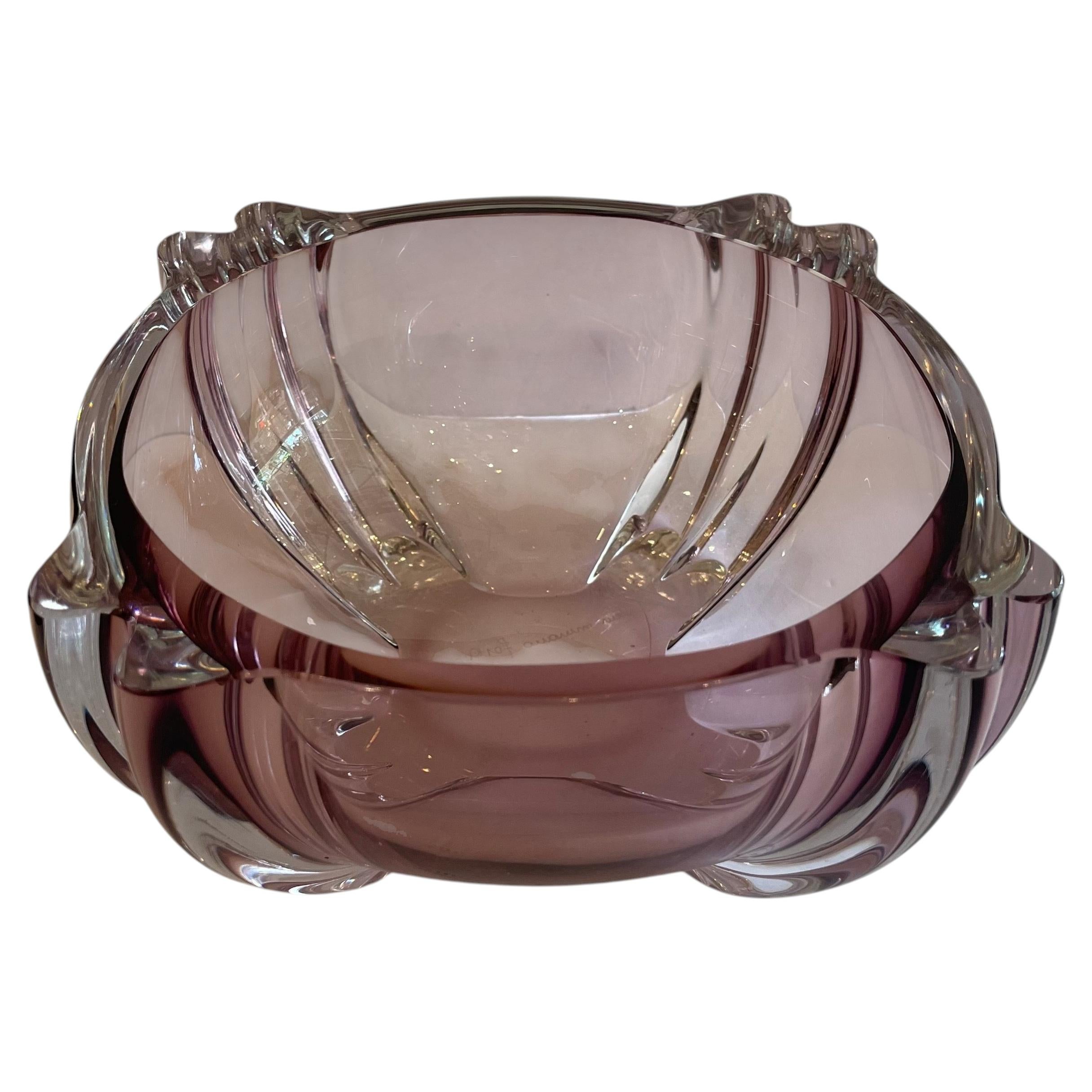 Centro de mesa de cristal artístico «Barovier Murano» en color púrpura amatista, estilo Mid-Century Modern en venta
