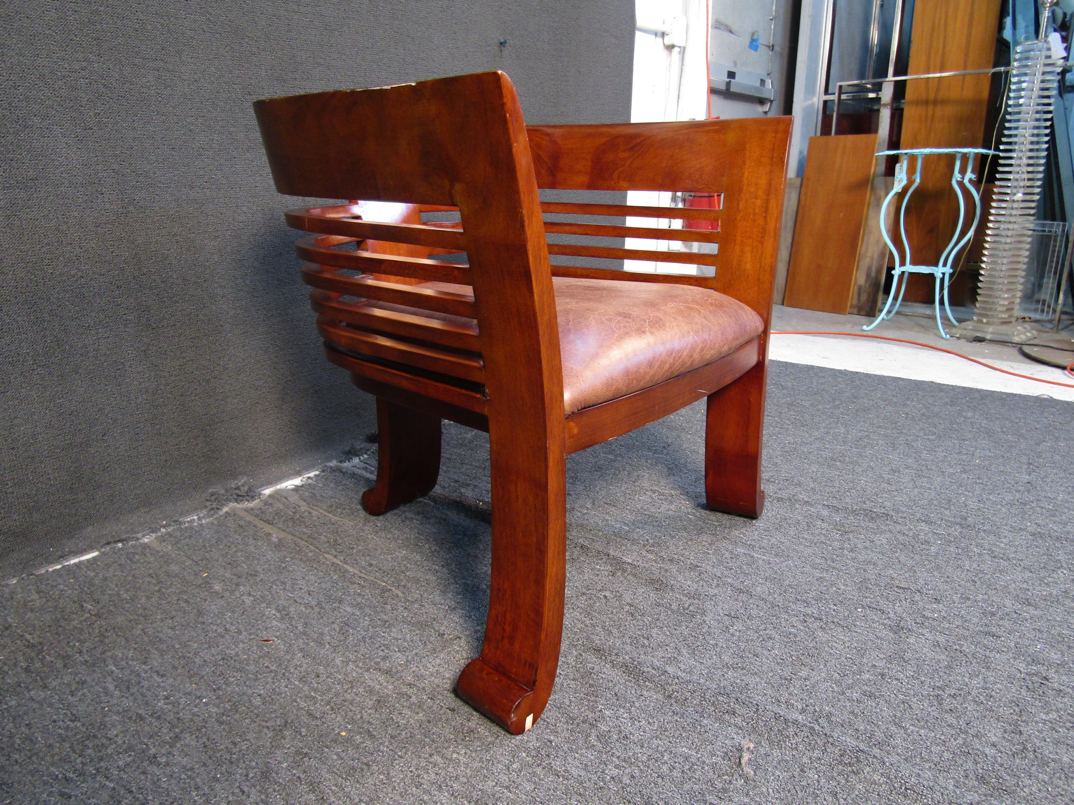 20th Century Mid-Century Modern Barrel Back Armchair