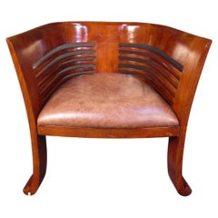 Mid-Century Modern Barrel Back Armchair