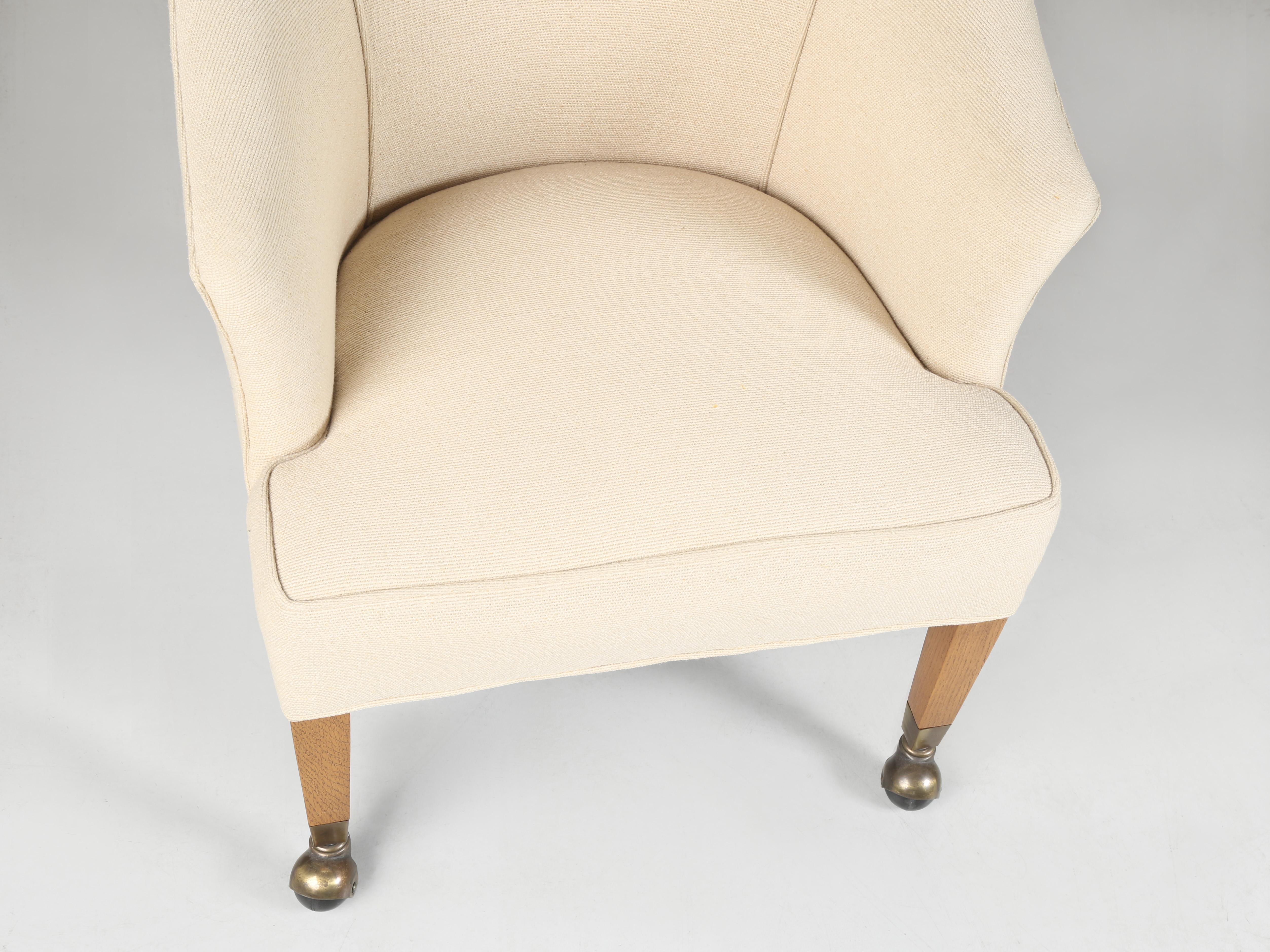 Mid-Century Modern Barrel-Back Chair by Dunbar American Made Quality Furniture im Zustand „Gut“ im Angebot in Chicago, IL