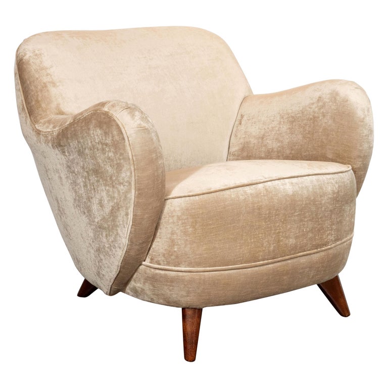 Mid-Century Modern "Barrel" Chair Designed and Documented by Vladimir