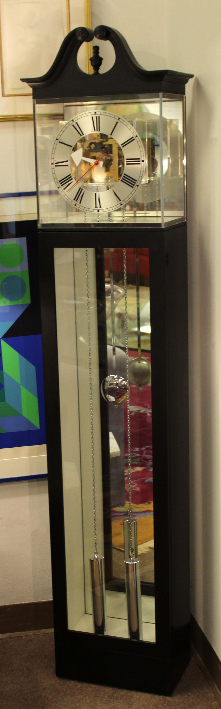 MidCentury Modern Barwick for Howard Miller Lucite Grandmother Clock