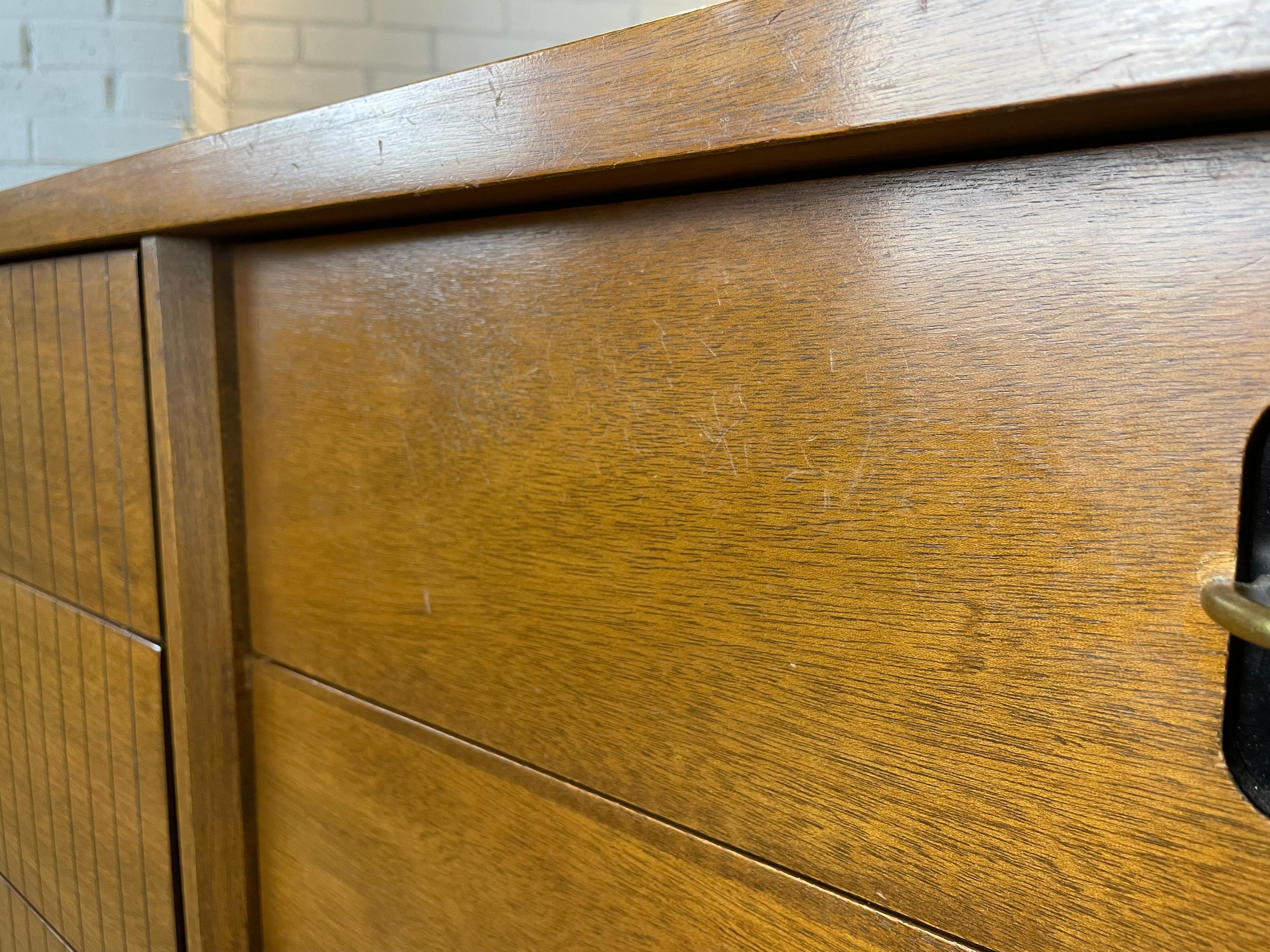 Mid-20th Century Mid-Century Modern Bassett 9-Drawer Lowboy Dresser