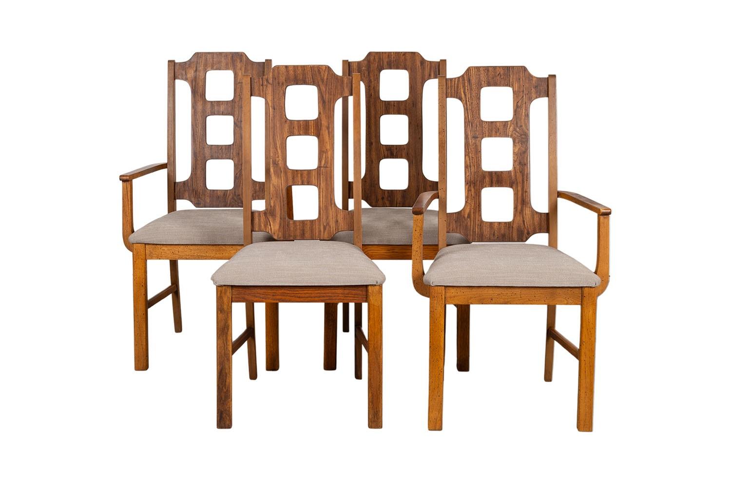 Mid-20th Century Mid-Century Modern Bassett Dining Chairs For Sale
