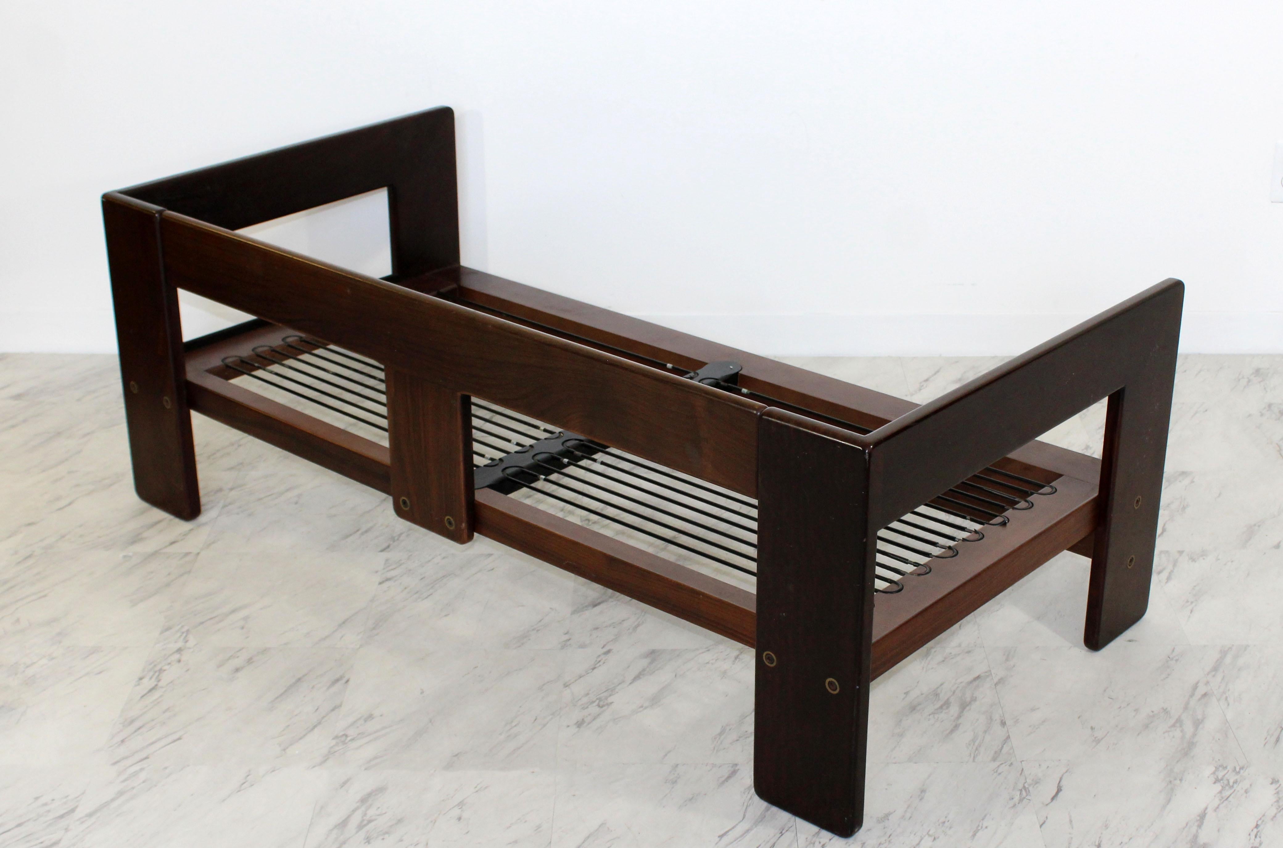 Mid-20th Century Mid-Century Modern Bastiano Rosewood Sofa Tobia Scarpa Gavina Knoll, 1968, Italy