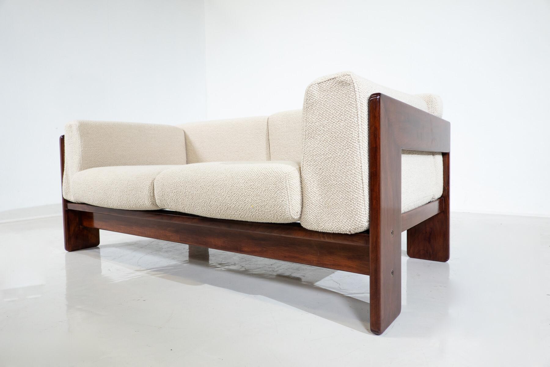 Mid-Century Modern Bastiano Two-Seater Sofa by Tobia Scarpa for Gavina, 1960s - New Upholstery