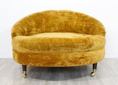 Mid-Century Modern Baughman Castro Convertibles Large Round Lounge Chair, 1960s