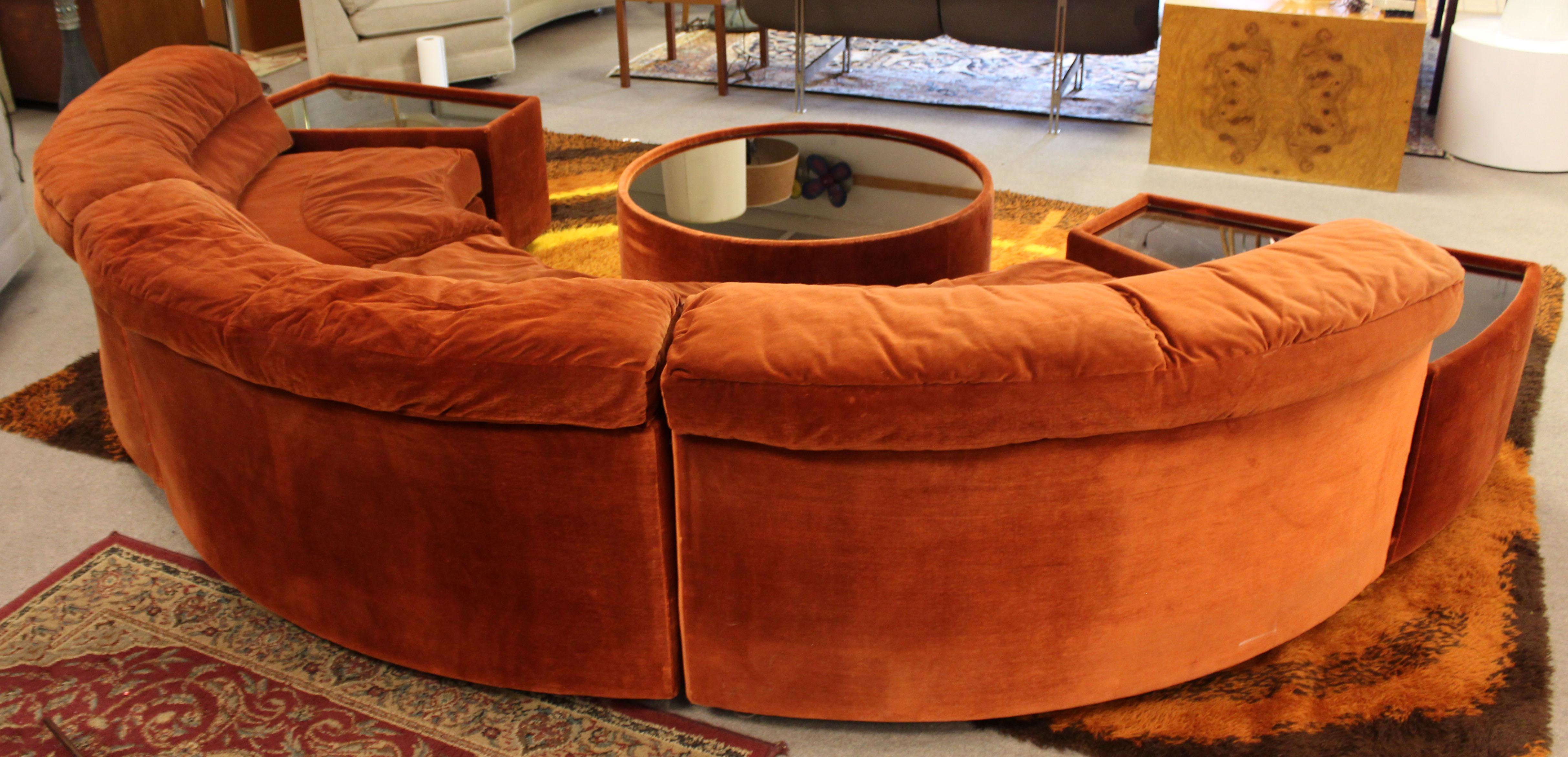 70s circle couch