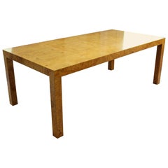 Mid-Century Modern Baughman Thayer Coggin Parson Burl Wood Dining Table, 1960s