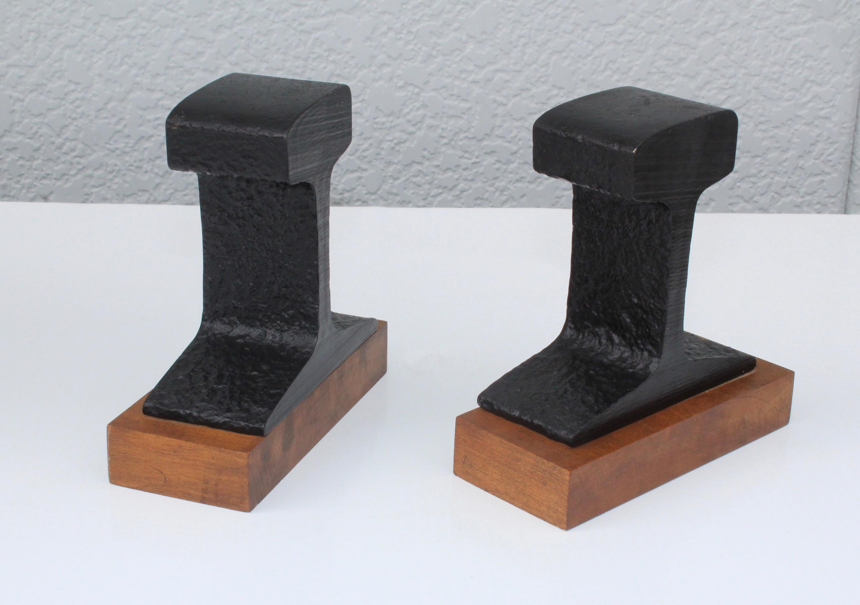 Mid-Century Modern Bean Bookends 1