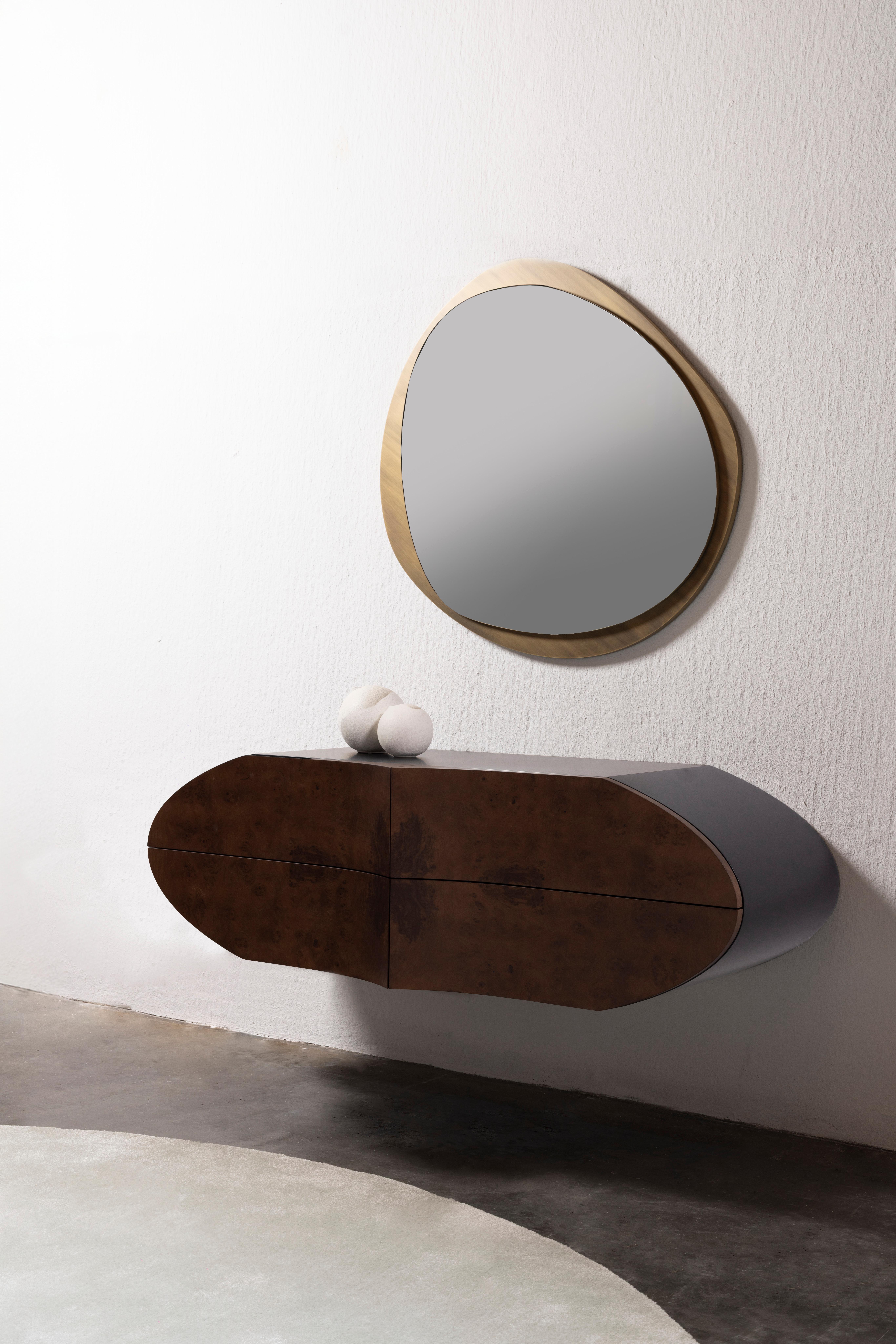 Consola moderna de mediados de siglo Beans, madera de hierro, hecha a mano Portugal by Greenapple en venta 3