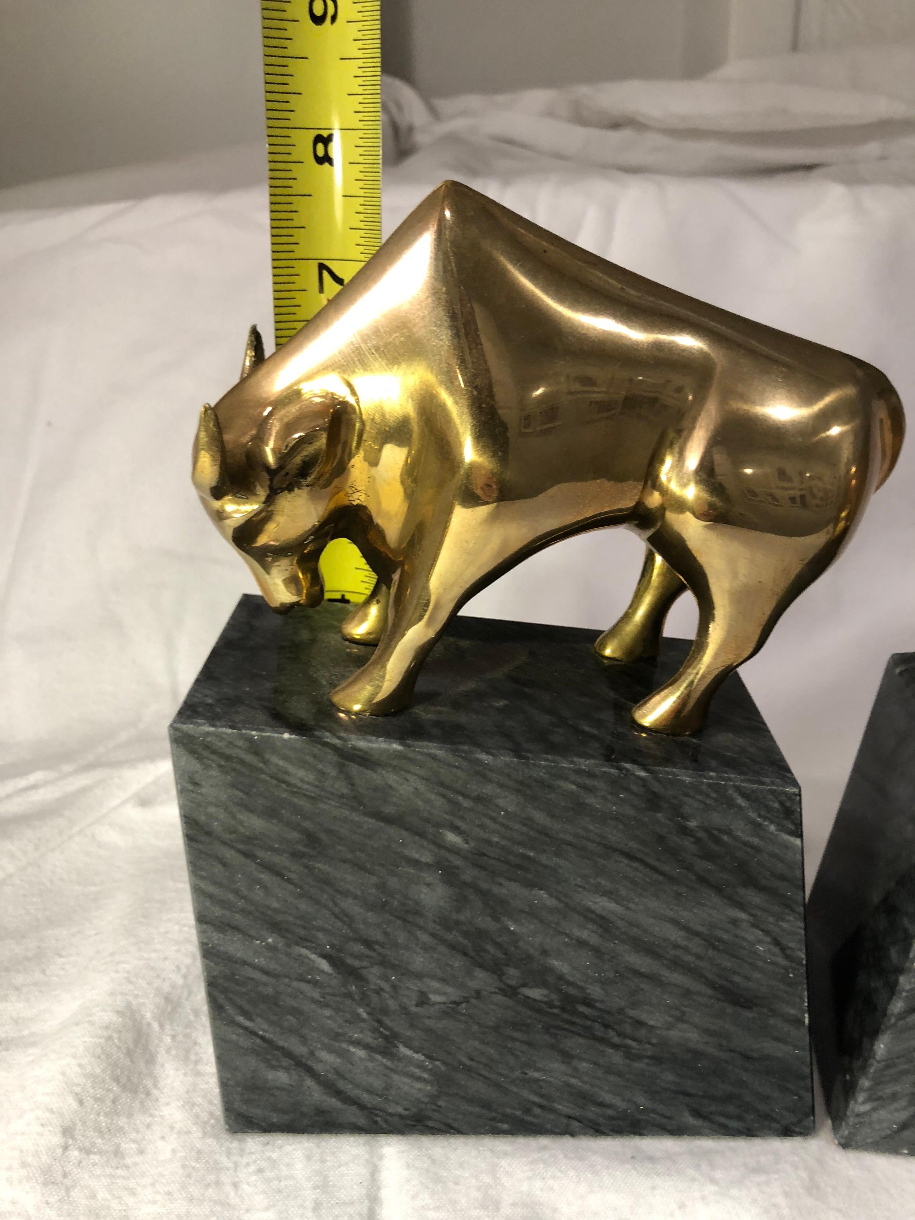 Mid-Century Modern Bear and Bull Market Bookends 1