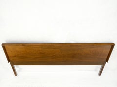 Mid-Century Modern Beautiful Walnut Wood Pattern King Size Bed Headboard Mint!