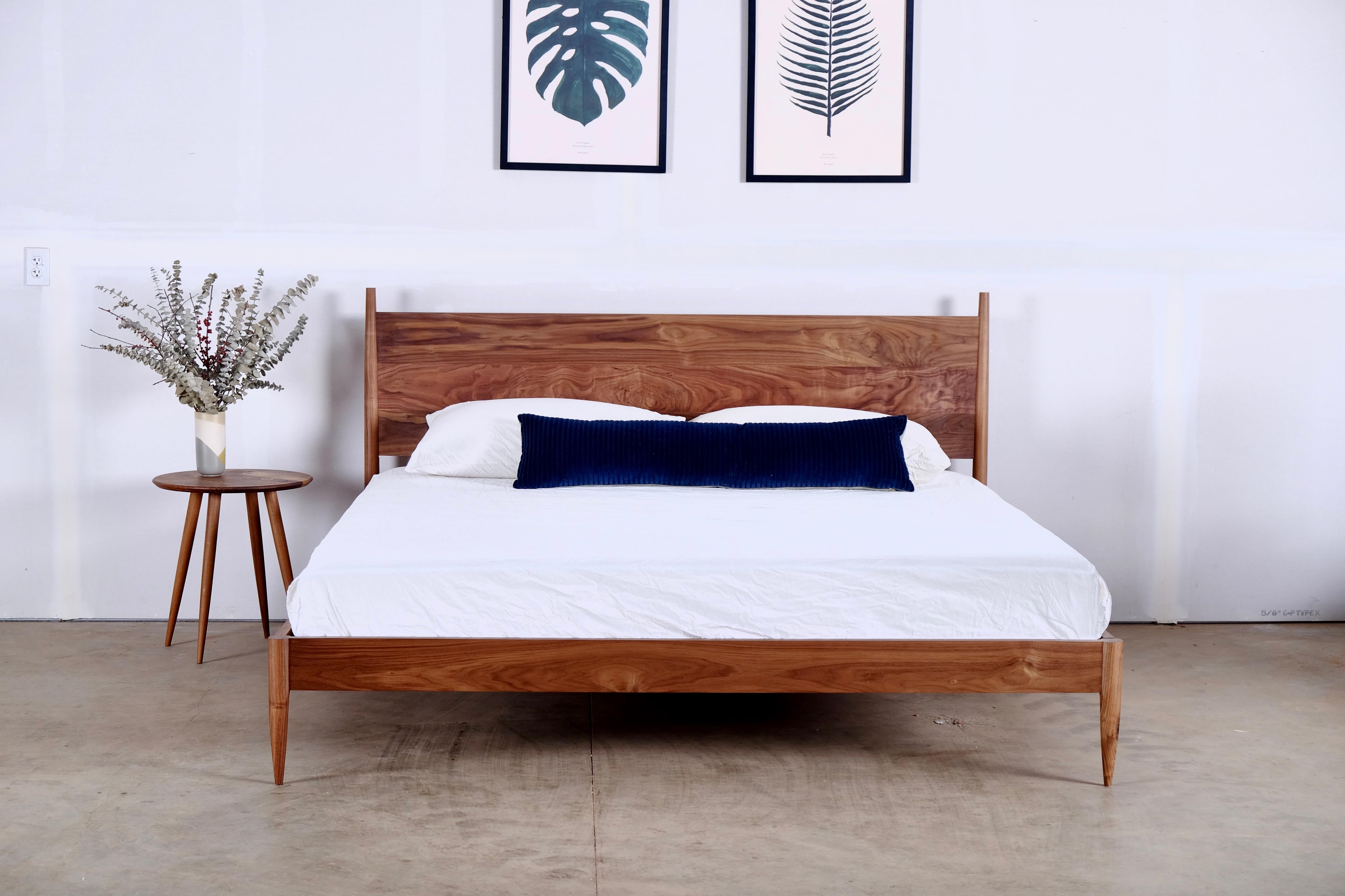 Mid Century Modern Bed Frame - Bed No. 4.5 In New Condition For Sale In Vancouver, WA