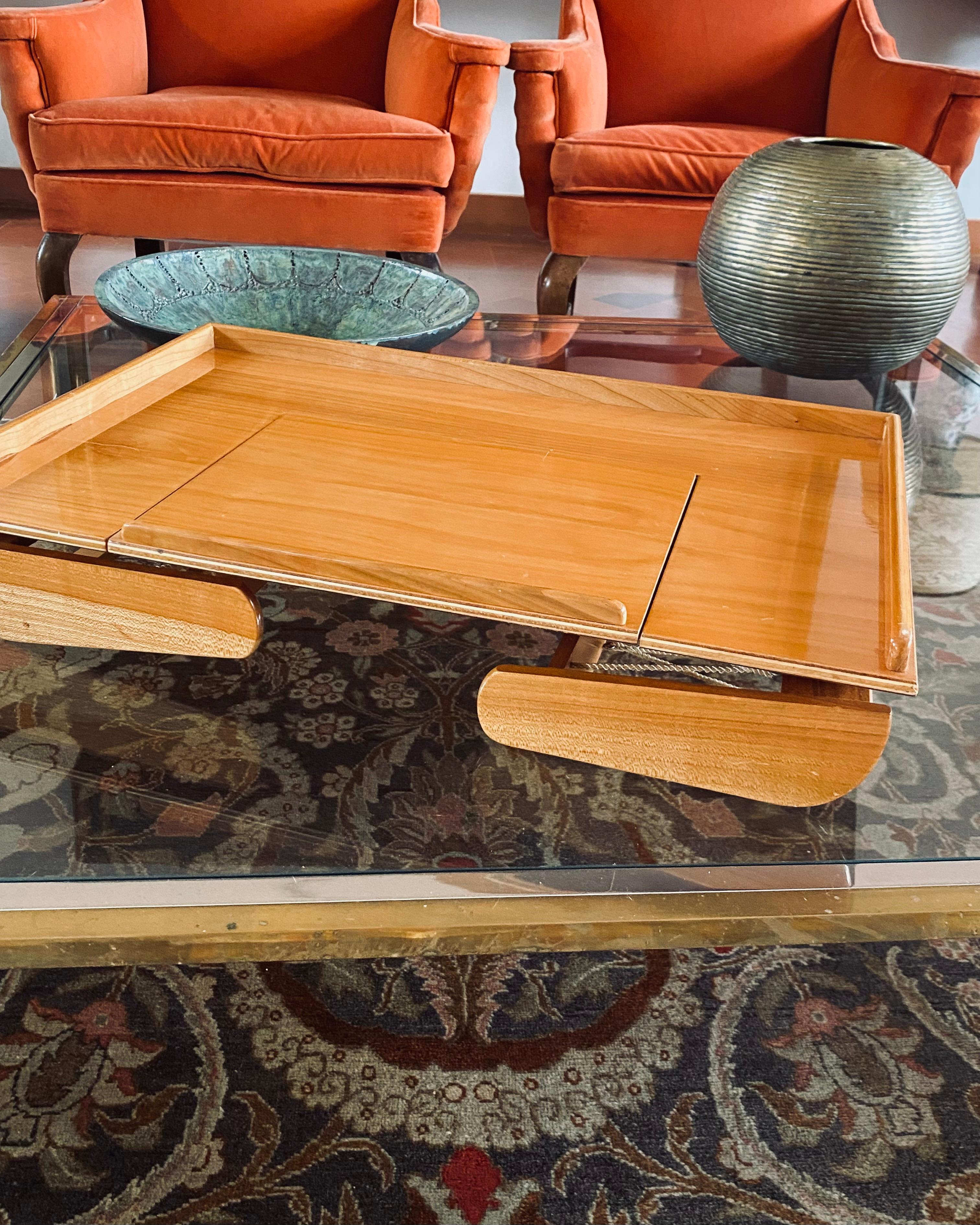 Mid-century modern bed tray, F.lli Reguitti Italy 1960s In Excellent Condition For Sale In Firenze, IT