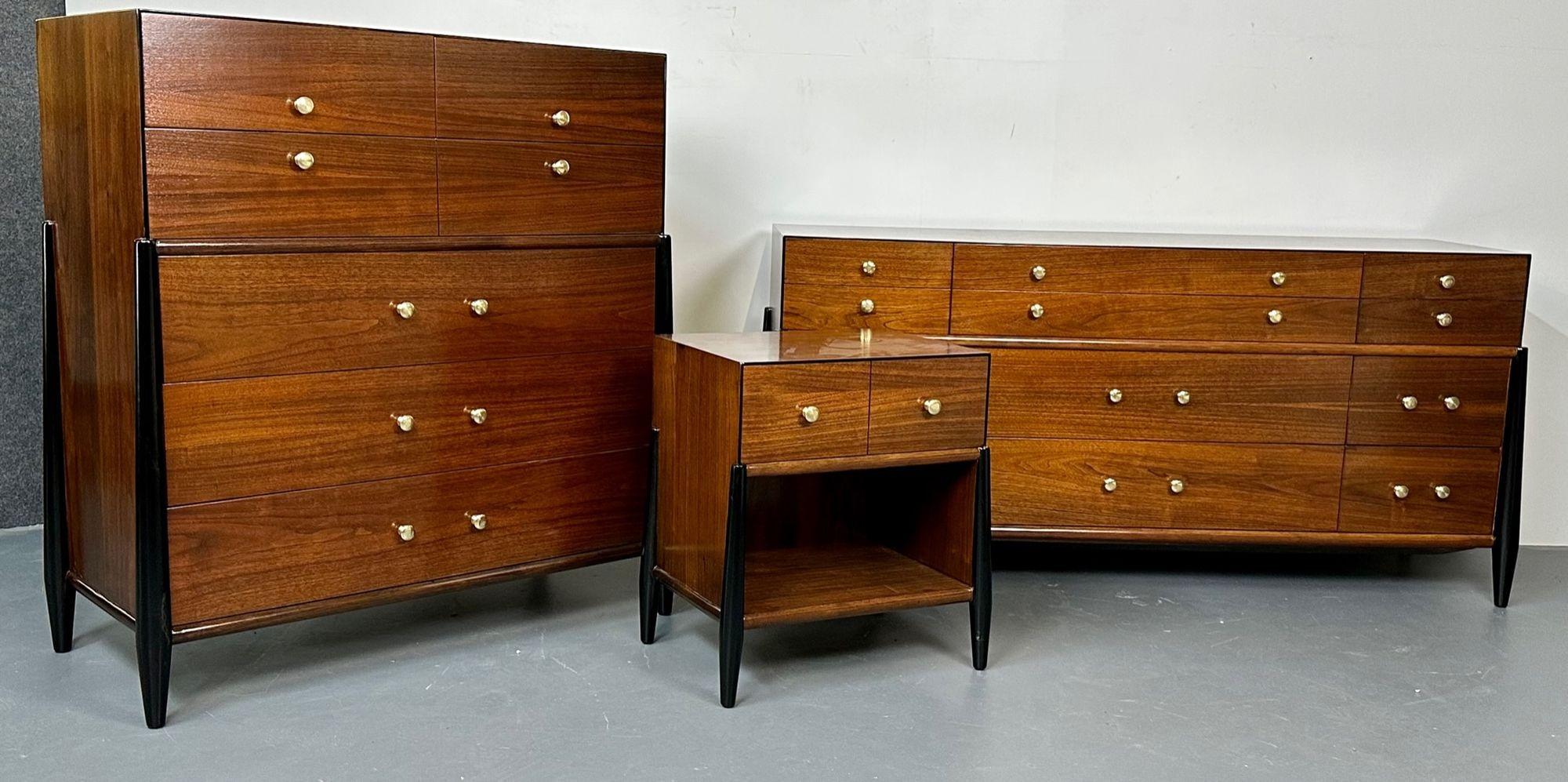 mid century dresser and nightstand set
