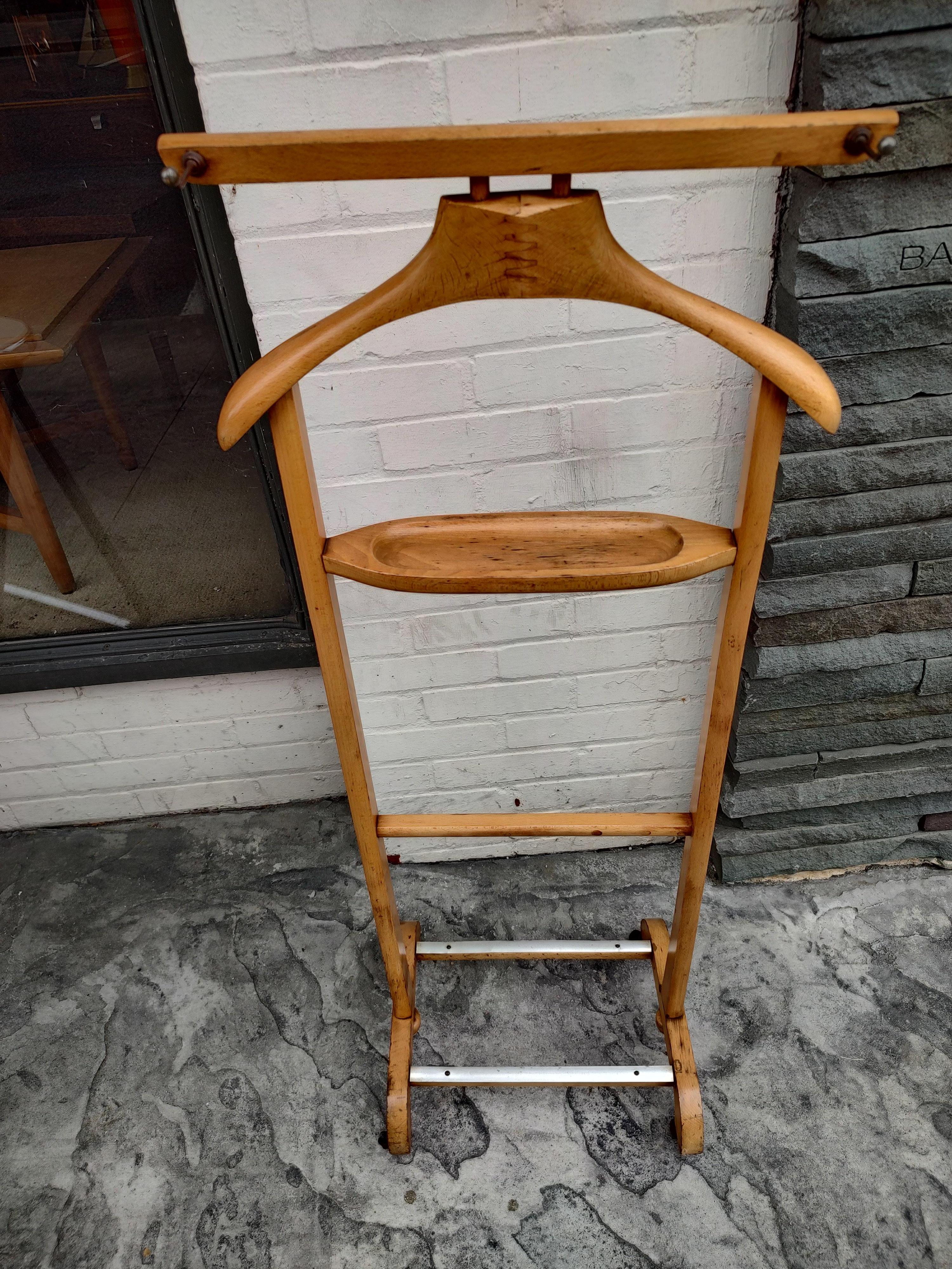 Moderne Mid-Century-Modern-Kleiderständer aus Buche, Italien (Mitte des 20. Jahrhunderts)
