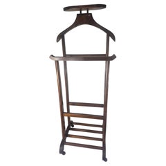 Mid Century Modern Beech Clothing Valet Italy