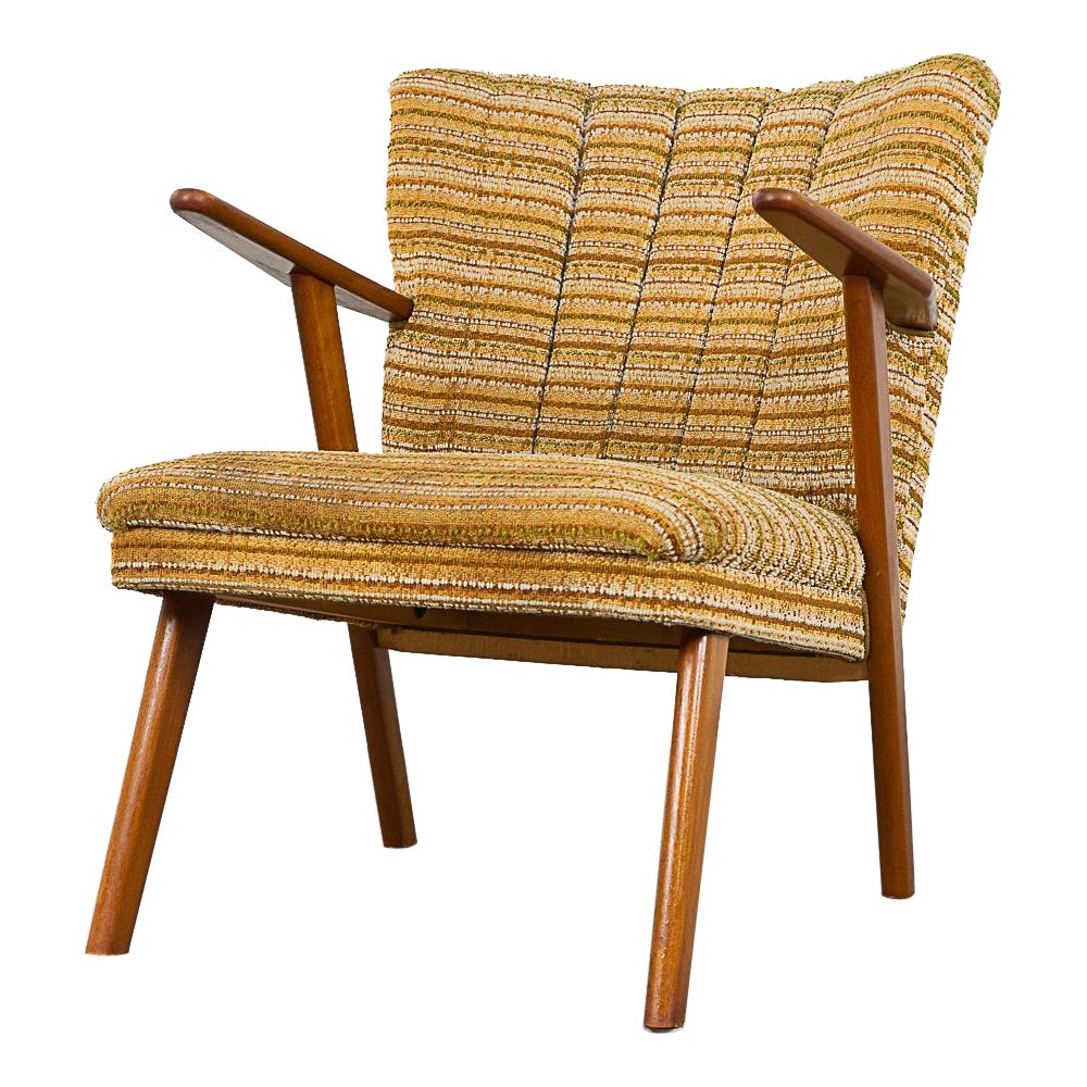 Silla de salón de haya moderna de mediados de siglo