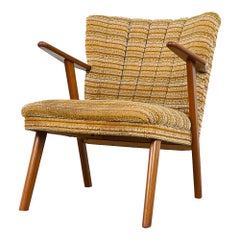 Silla de salón de haya moderna de mediados de siglo