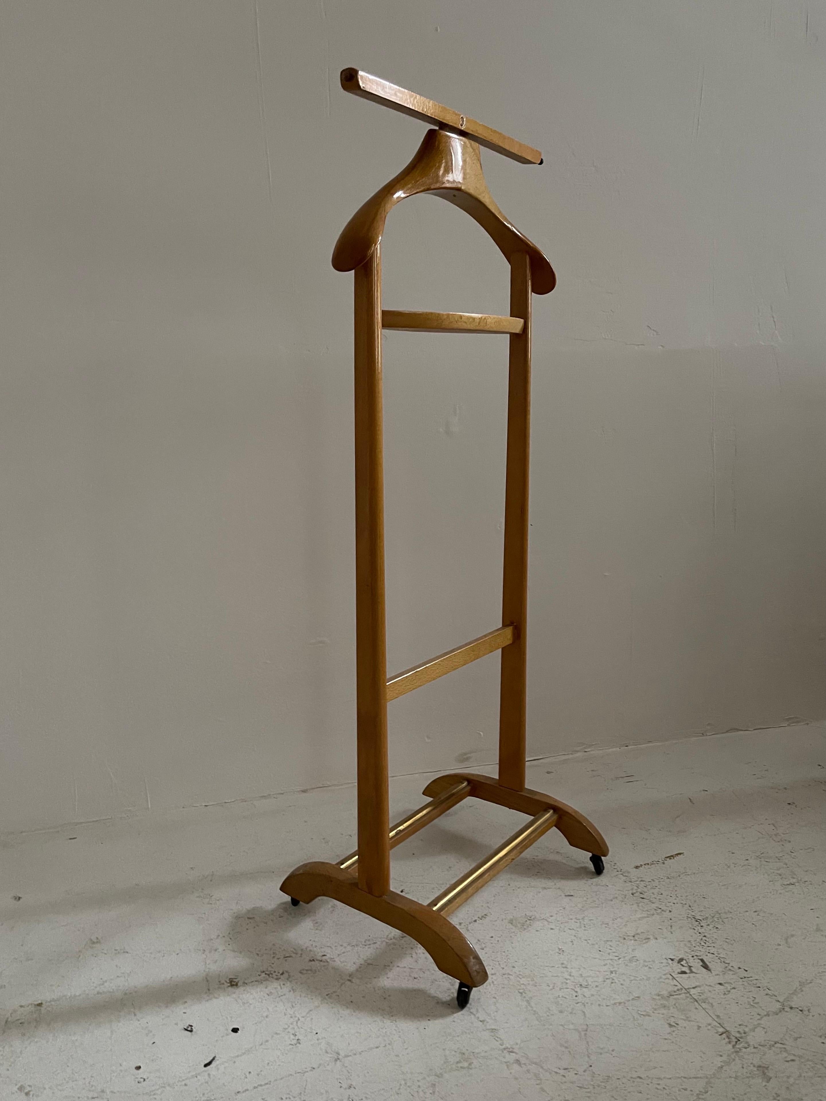 Mid-20th Century Mid-Century Modern Beech Valet by Fratelli Reguitti, Italy, 1960 For Sale